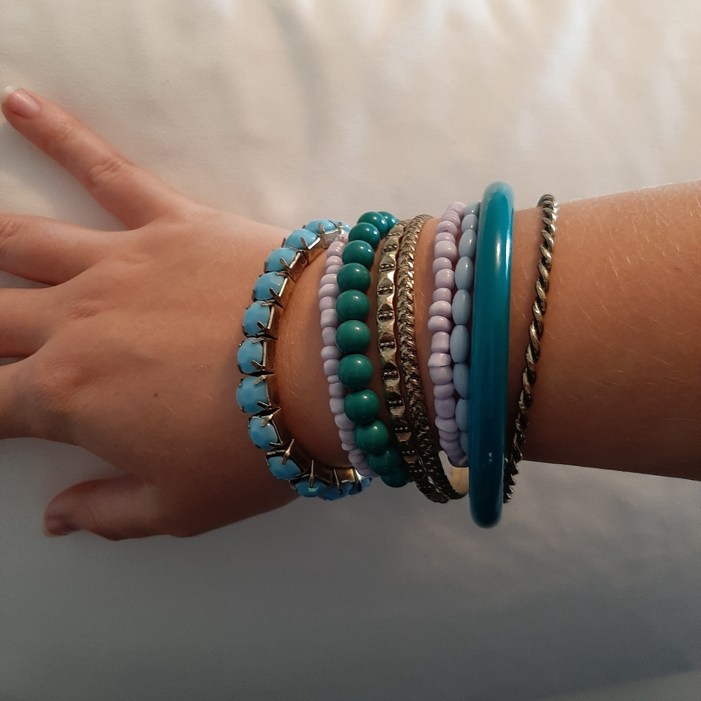 Cute 9 piece bracelet set
